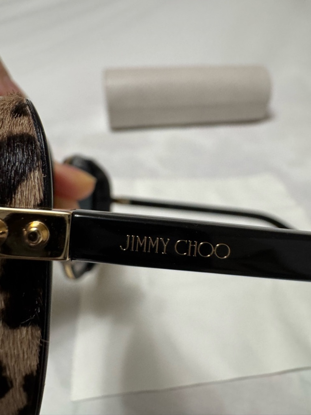 54 mm Rectangle Designer Sunglasses Jimmy Choo - Picture 7 of 10